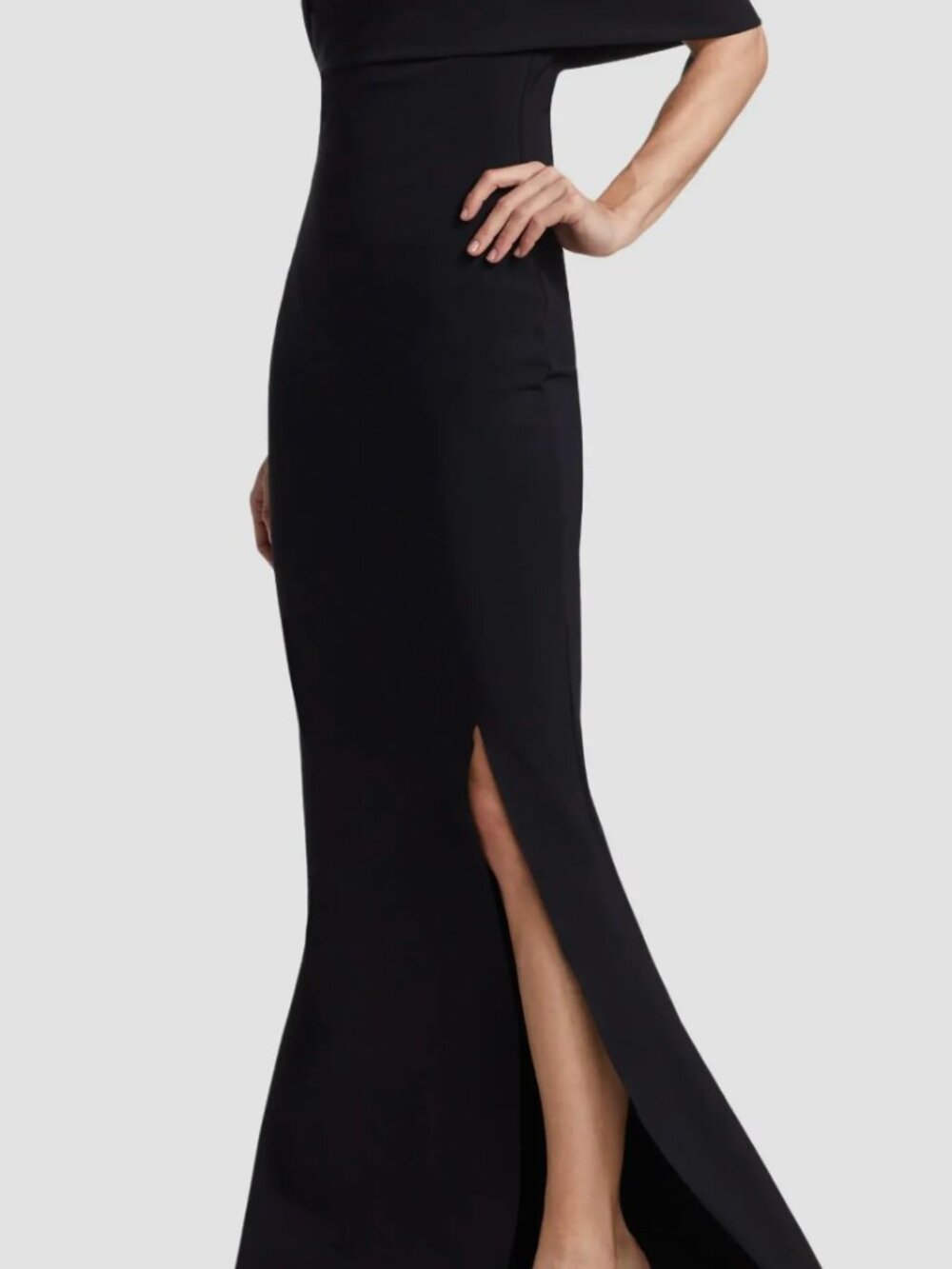 Chiara Boni La Petit Robe Black Strapless Gown